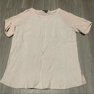 Vince Light Pink Short Sleeve Top